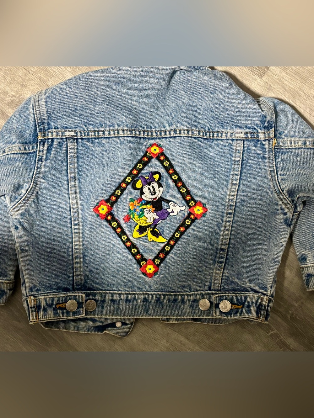 Vintage Disney Jean Jacket women’s medium 90s floral